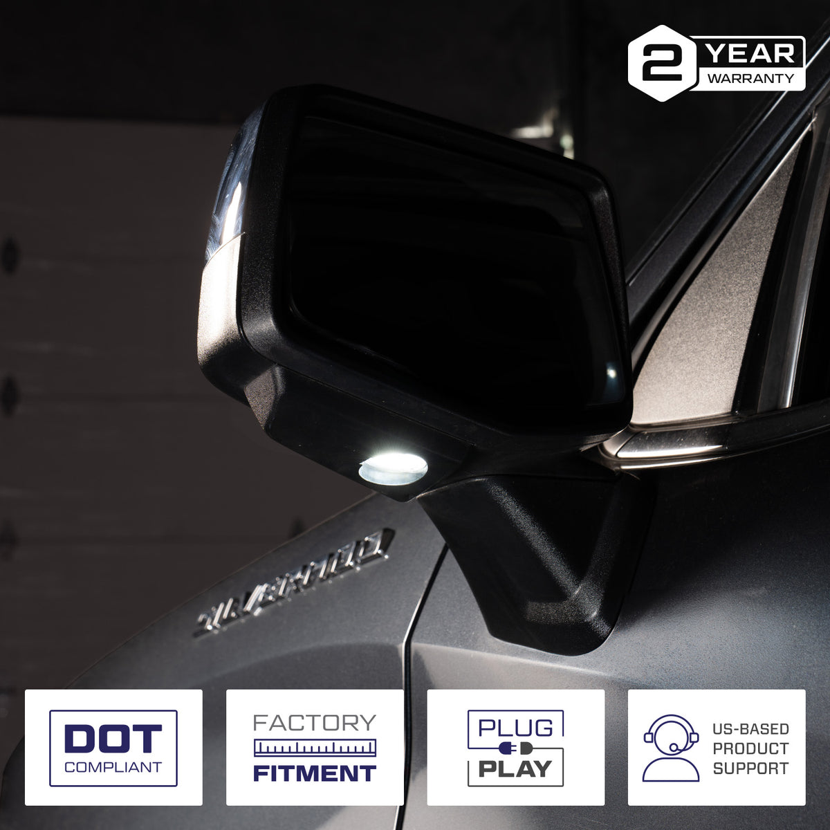 Form Lighting Chevy/GMC Puddle Light infographic