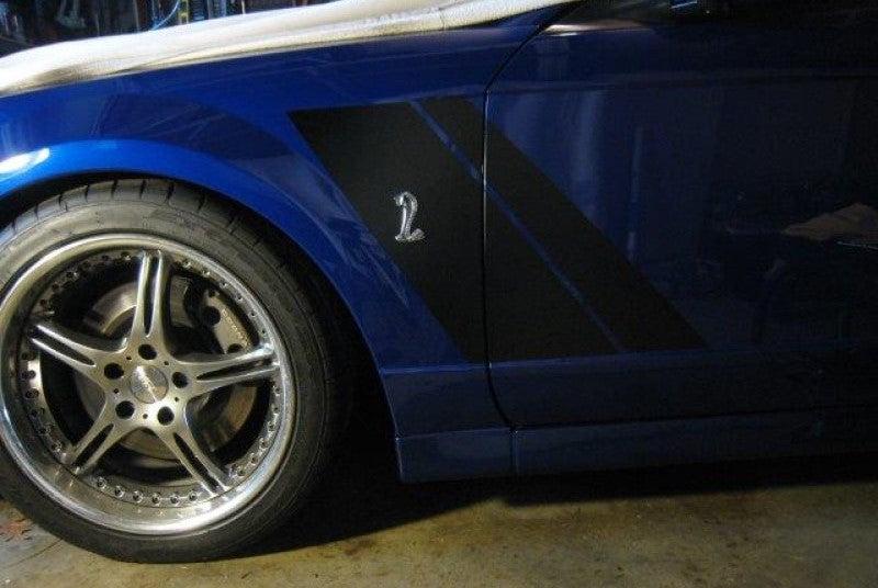 Anchor Room Side Hash Marks (1999-2004 Mustang) - Silver - 99FM_SH_S