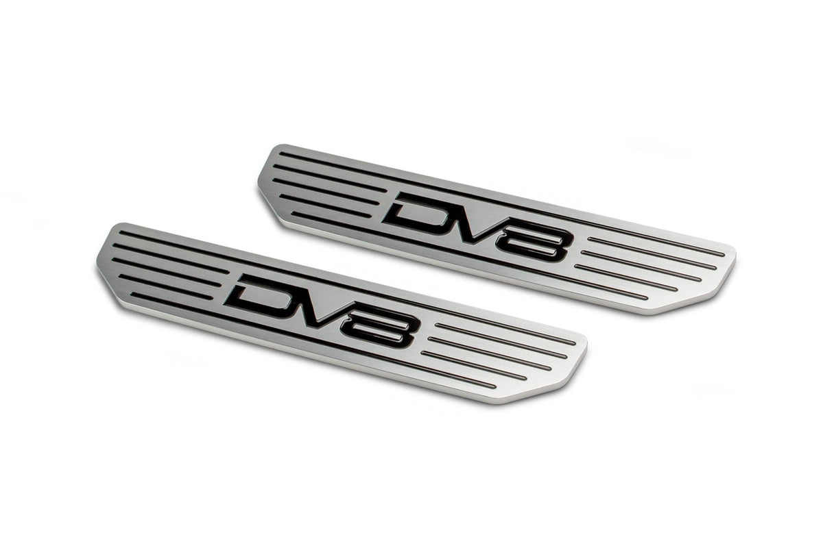 DV8 Offroad Front Sill Plates With Dv8 Logo (2018-2021 Gladiator, Wrangler) - D-JL-180014-SIL2