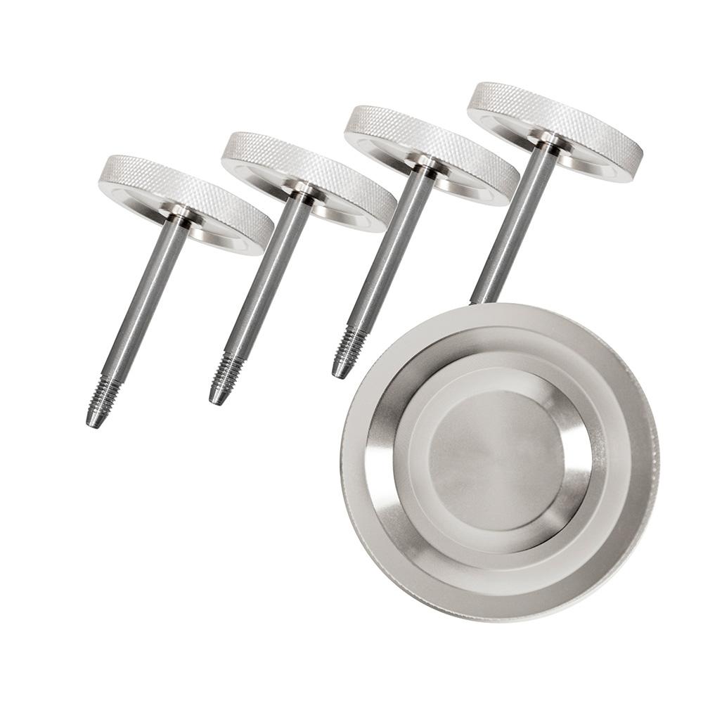 DV8 Offroad Door Surround Knobs; Billet (2007-2018 Wrangler, Wrangler JK) - D-JP-180027-BL