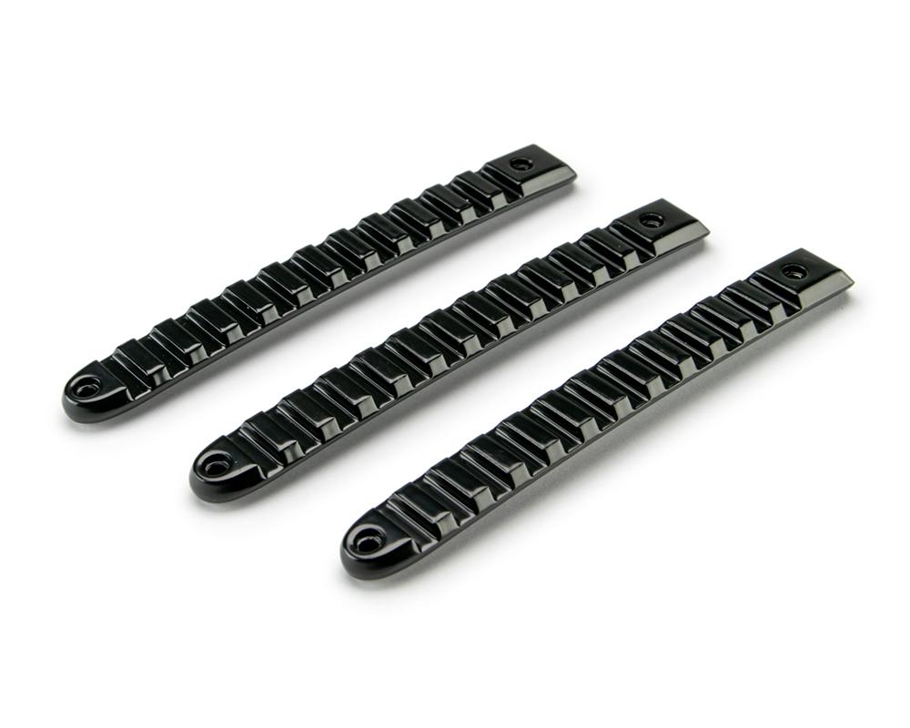 DV8 Offroad Black Rail Door Handle Insert; 3-Pieces (2007-2018 Wrangler JK, Wrangler) - D-JP-190028-BK-3