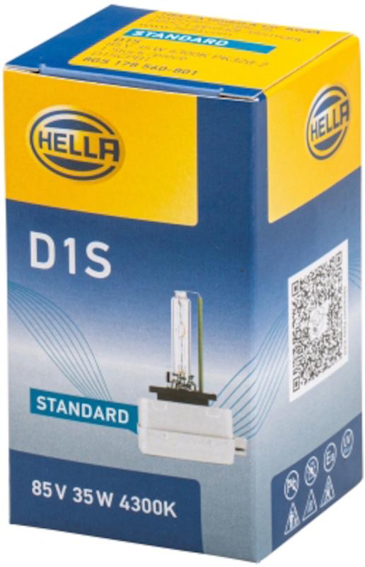 Hella D1S 4300 K Standard Series Xenon Light Bulb - D1S 4300 K