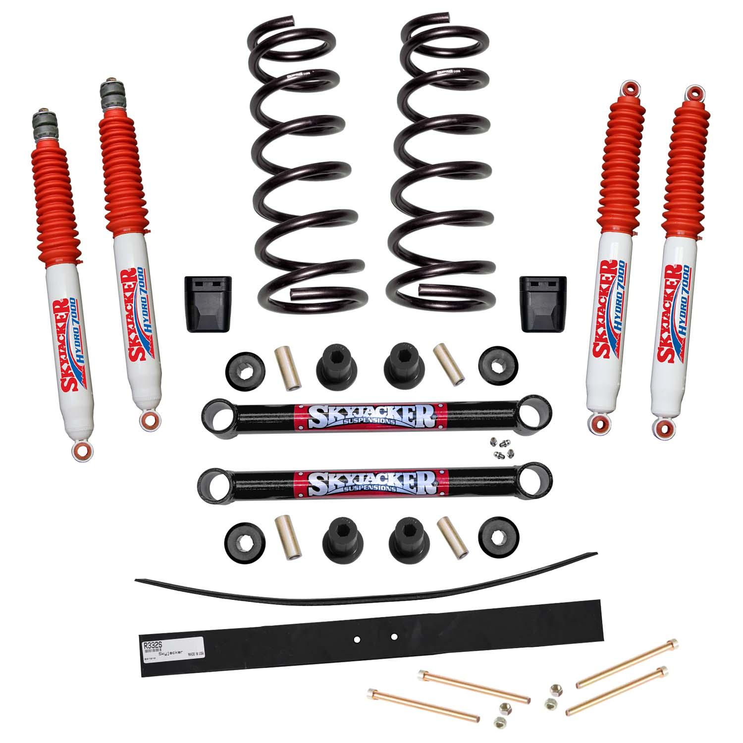 Skyjacker Suspension Lift Kit w/Shock 3.5-4 Inch Lift Incl. Coil Springs (2003-2012 Ram 3500, Ram 2500, 3500, 2500) - D2513K-H
