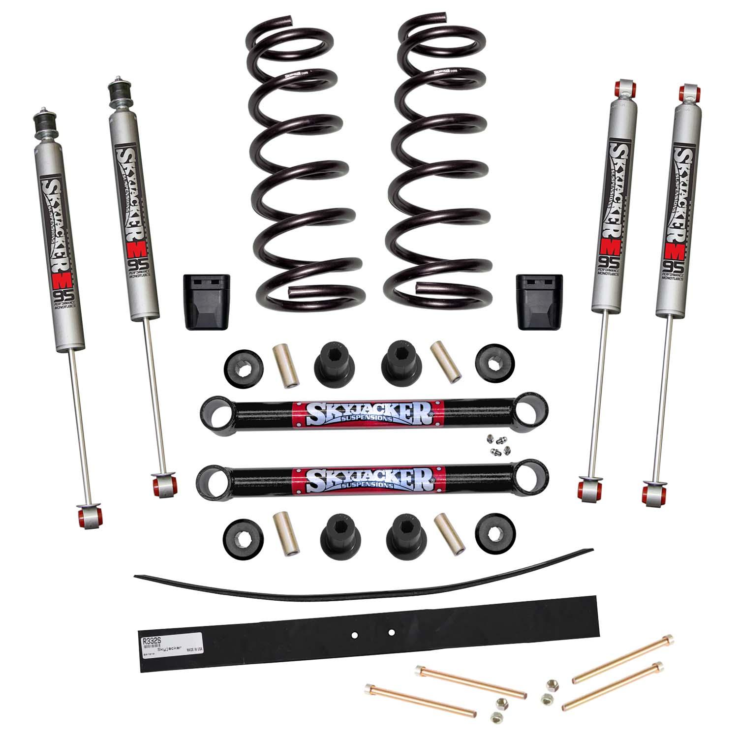 Skyjacker Suspension Lift Kit w/Shock M95 Performance Shocks 3.5-4 Inch Lift Incl. Coil Springs (2003-2012 Ram 3500, Ram 2500, 3500, 2500) - D2513K-M