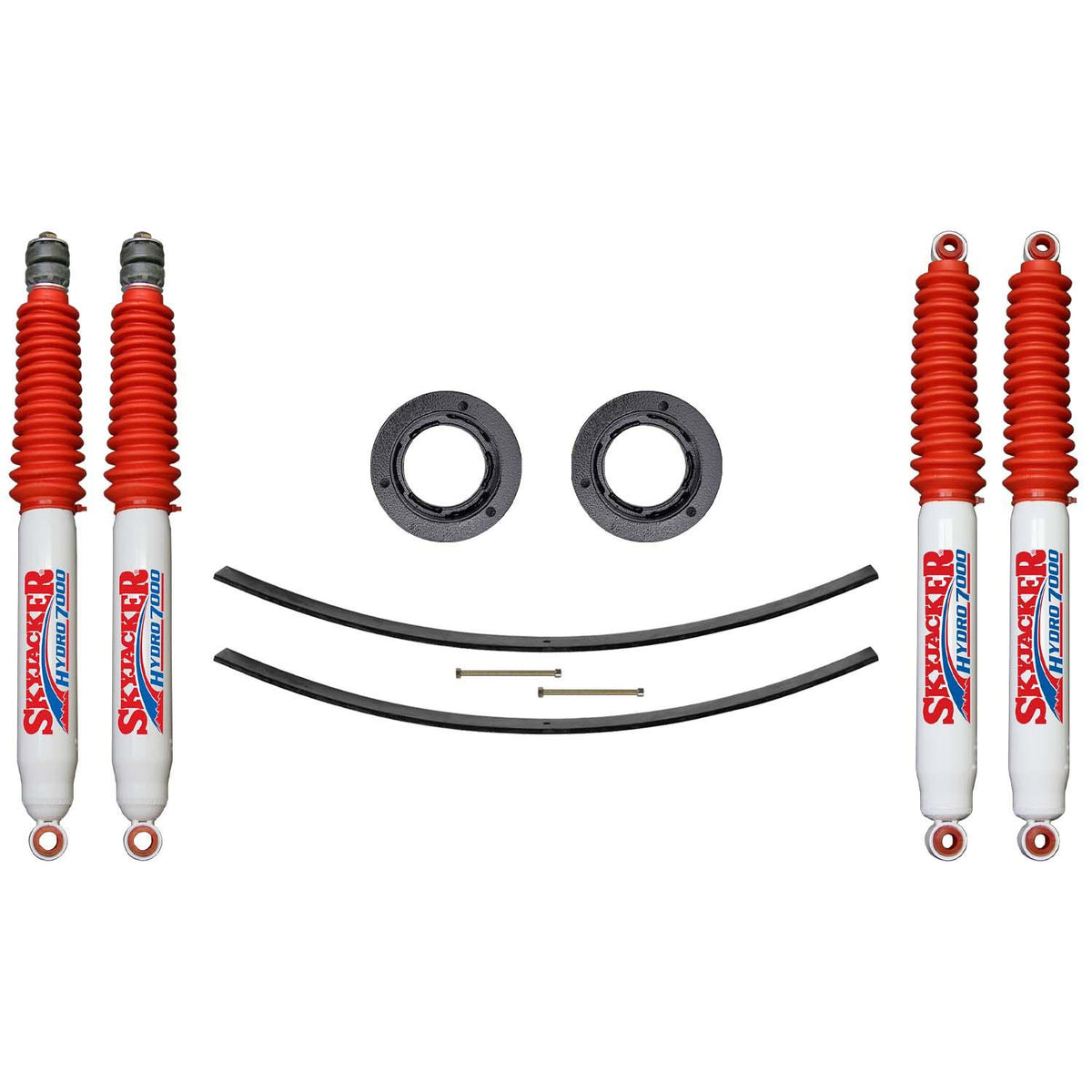 Skyjacker Suspension Lift Kit w/Shock 2.5 Inch Lift Incl. Front Spacer Kit Add-A-Leaf (2003-2013 Ram 2500, 2500) - D27MK-H