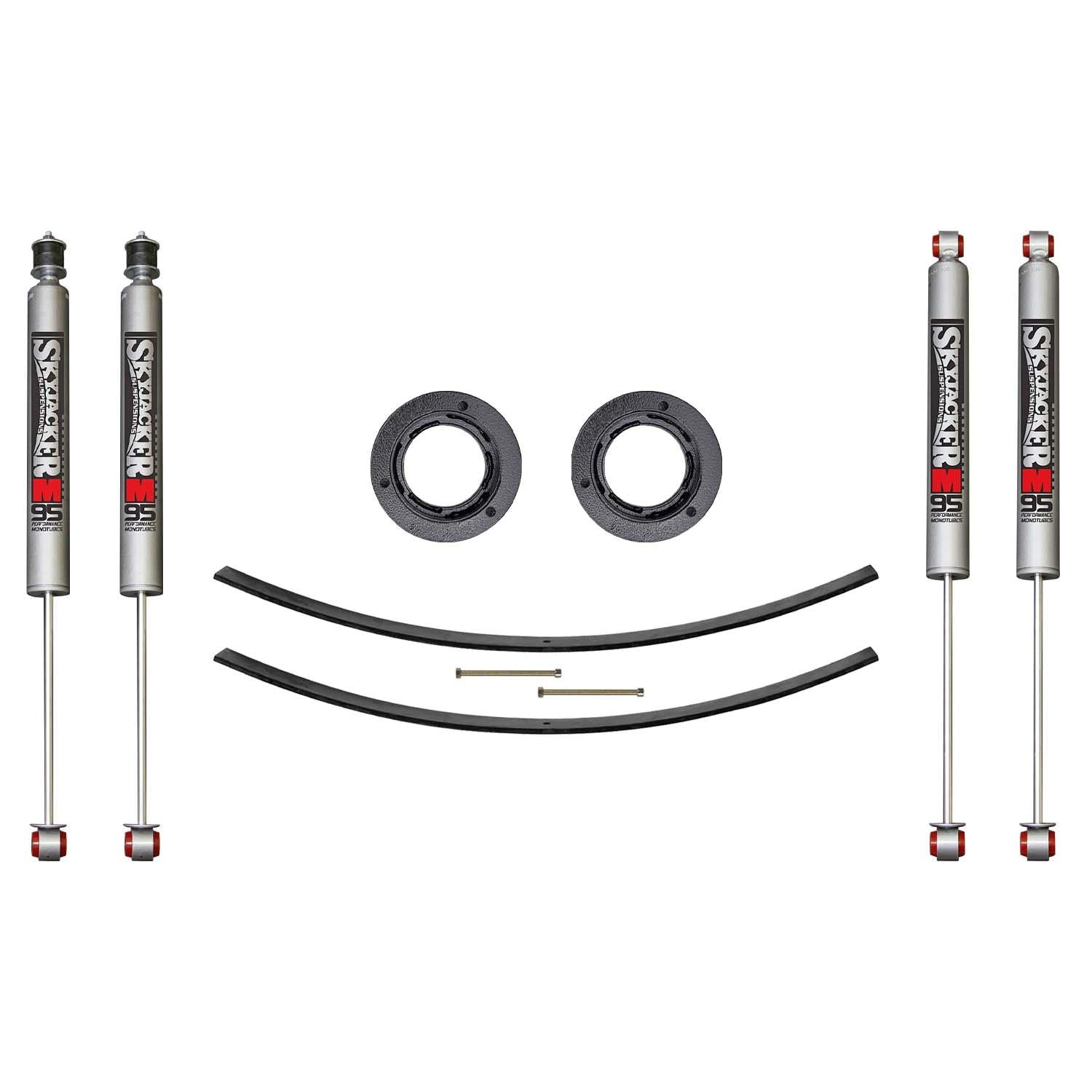 Skyjacker Suspension Lift Kit w/Shock M95 Performance Shocks 2.5 Inch Lift Incl. Front Spacer Kit Add-A-Leaf (2003-2013 Ram 2500, 2500) - D27MK-M