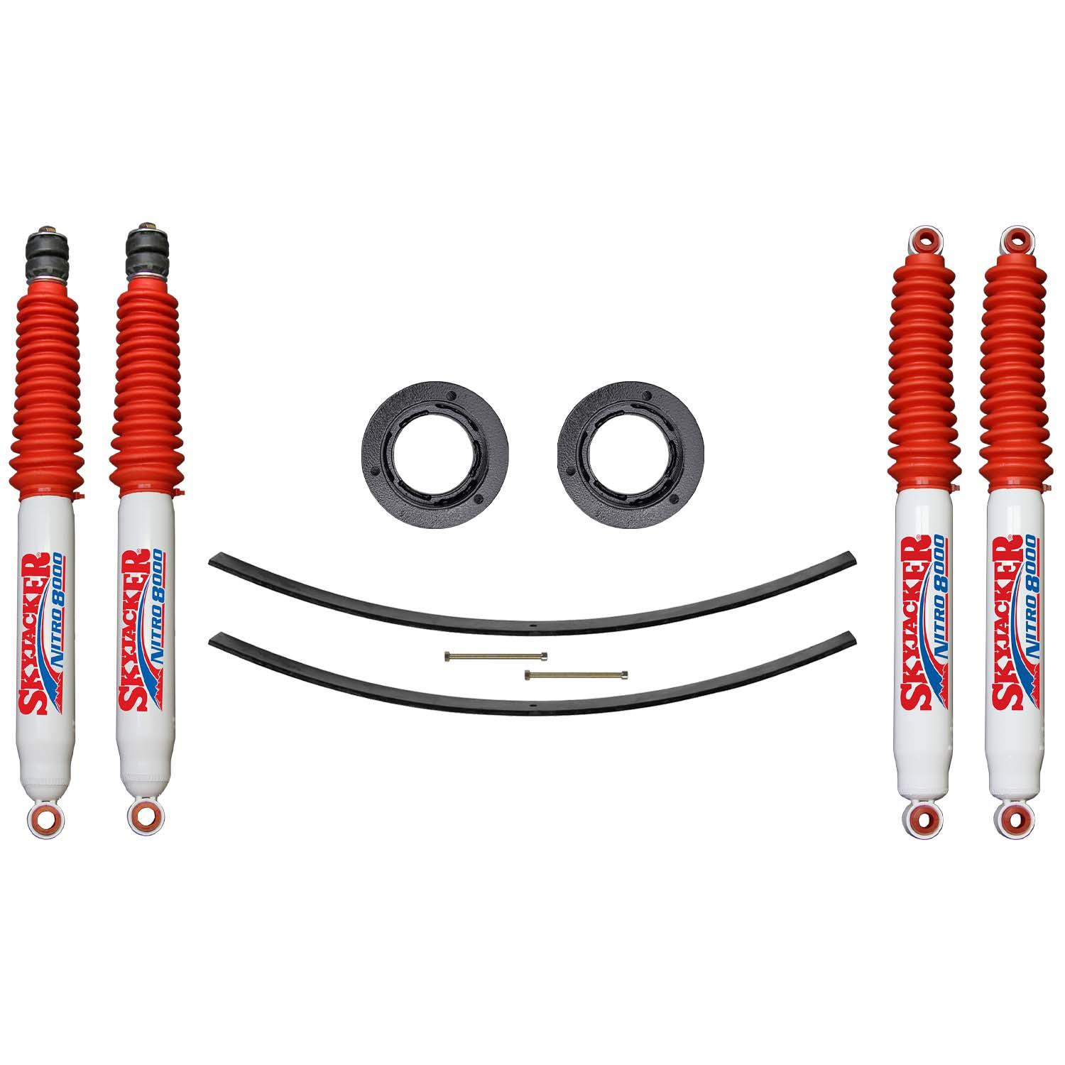 Skyjacker Suspension Lift Kit w/Shock Nitro Shocks 2.5 Inch Lift Incl. Front Spacer Kit Add-A-Leaf (2003-2013 Ram 2500, 2500) - D27MK-N