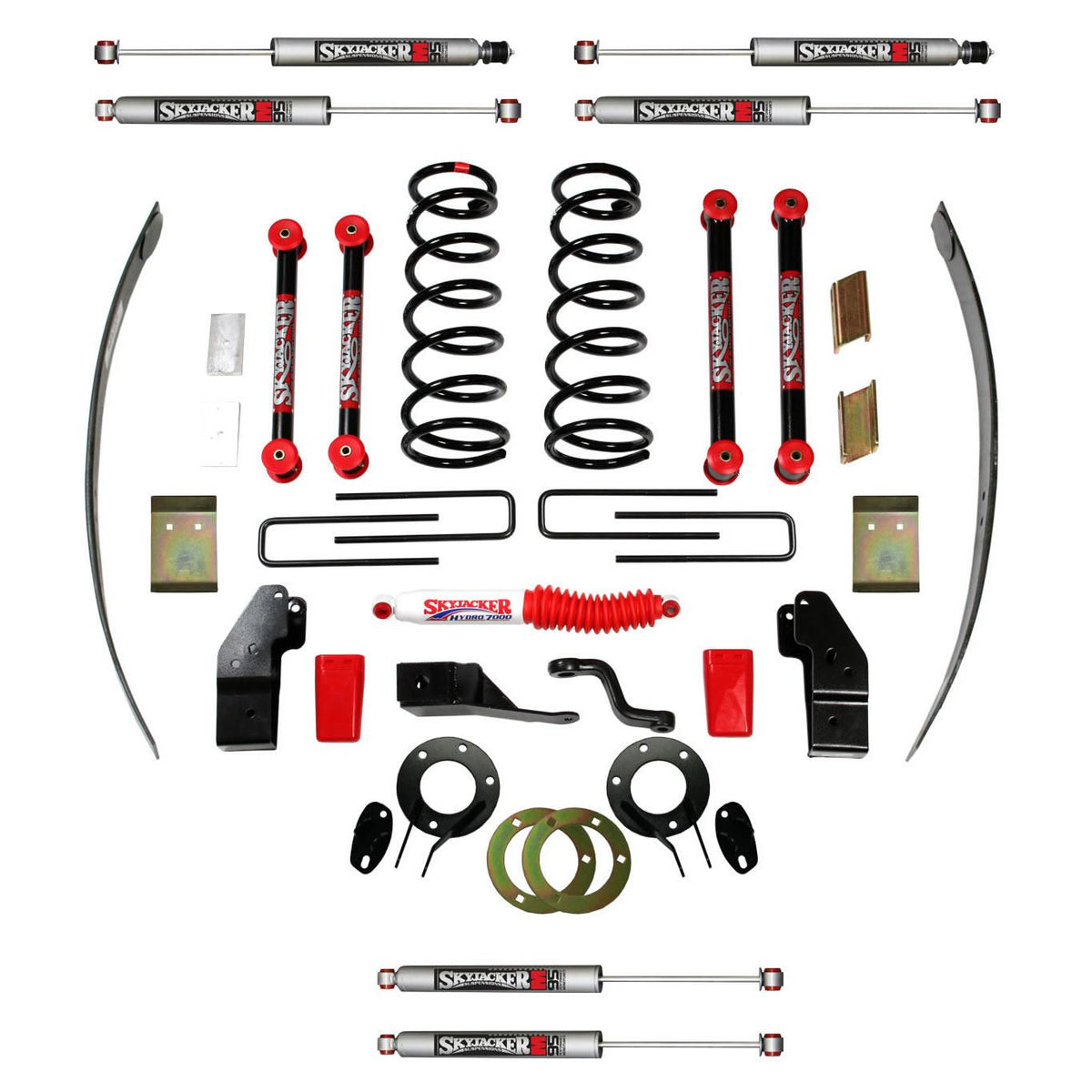 Skyjacker Suspension Lift Kit w/Shock M95 Performance Shocks 4-4.5 Inch Lift Class II All 4 Shocks 00-01 Dodge Ram 2500 00-01 Dodge Ram 3500 - D4522K-M