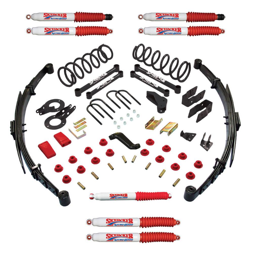Skyjacker Suspension Lift Kit w/Shock Nitro Shocks 5 Inch Lift Class II Incl. Rear Springs Add-A-Leafs All 4 Shocks 09 Dodge Ram 2500/3500 - D4529KS-N