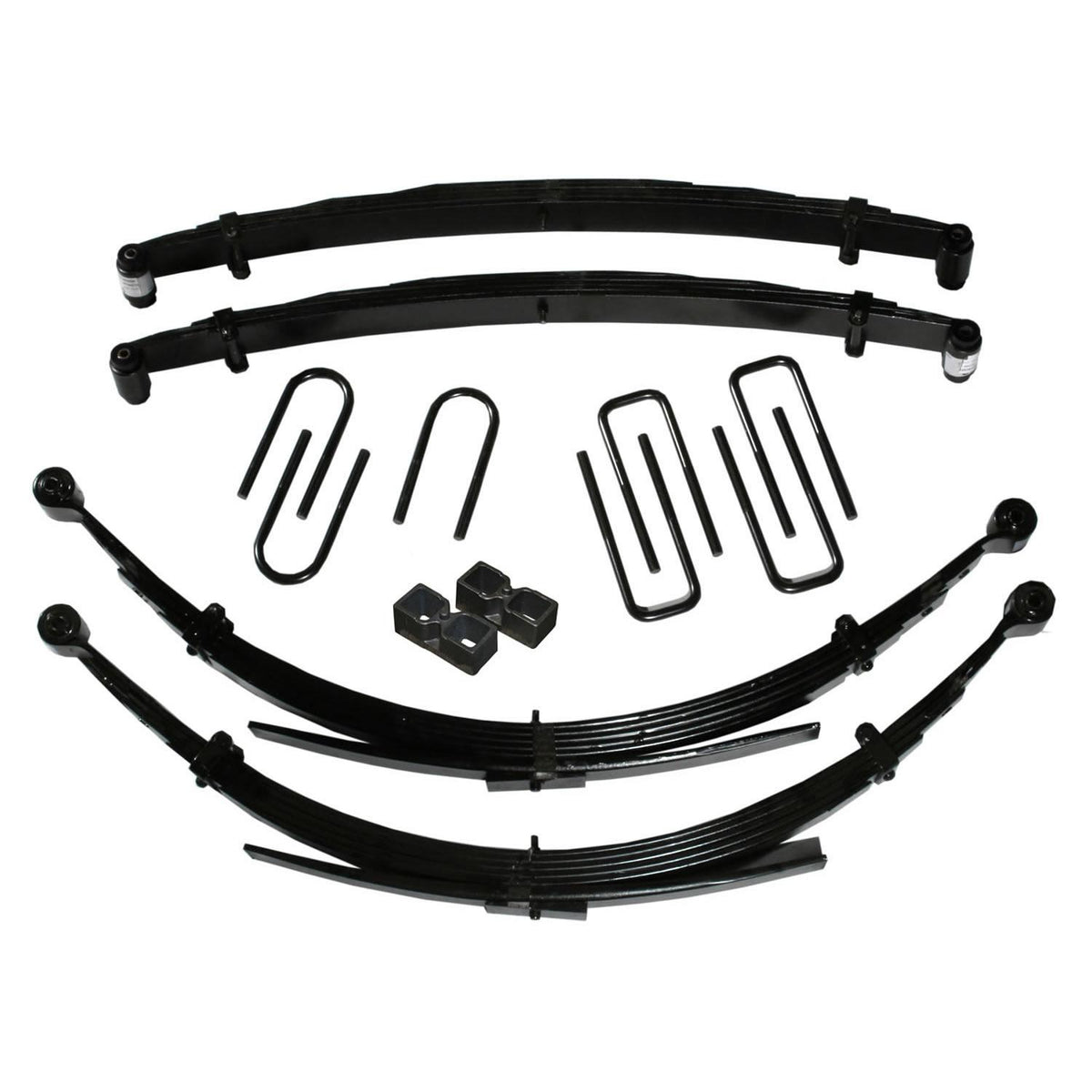 Skyjacker Lift Kit 4 Inch Front/2.5 Inch Rear Lift 92-93 Dodge W250/W350 Includes Front/Rear Leaf Springs Front/Rear U Bolt Kits Front/Rear Bushing Kit Rear Block - D492CDKS