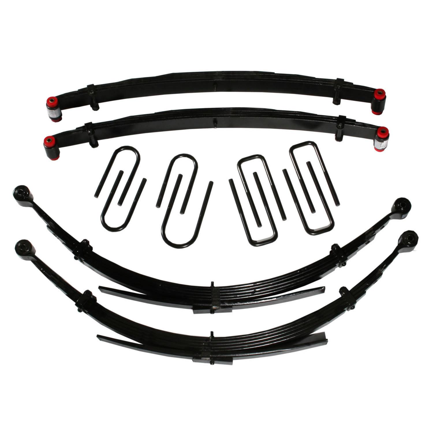 Skyjacker Lift Kit 6 Inch Lift 72-74 Dodge W100/W200 Pickup Includes Front/Rear Leaf Springs Front/Rear U Bolt Kits Front Bushing Kit - D600AKS