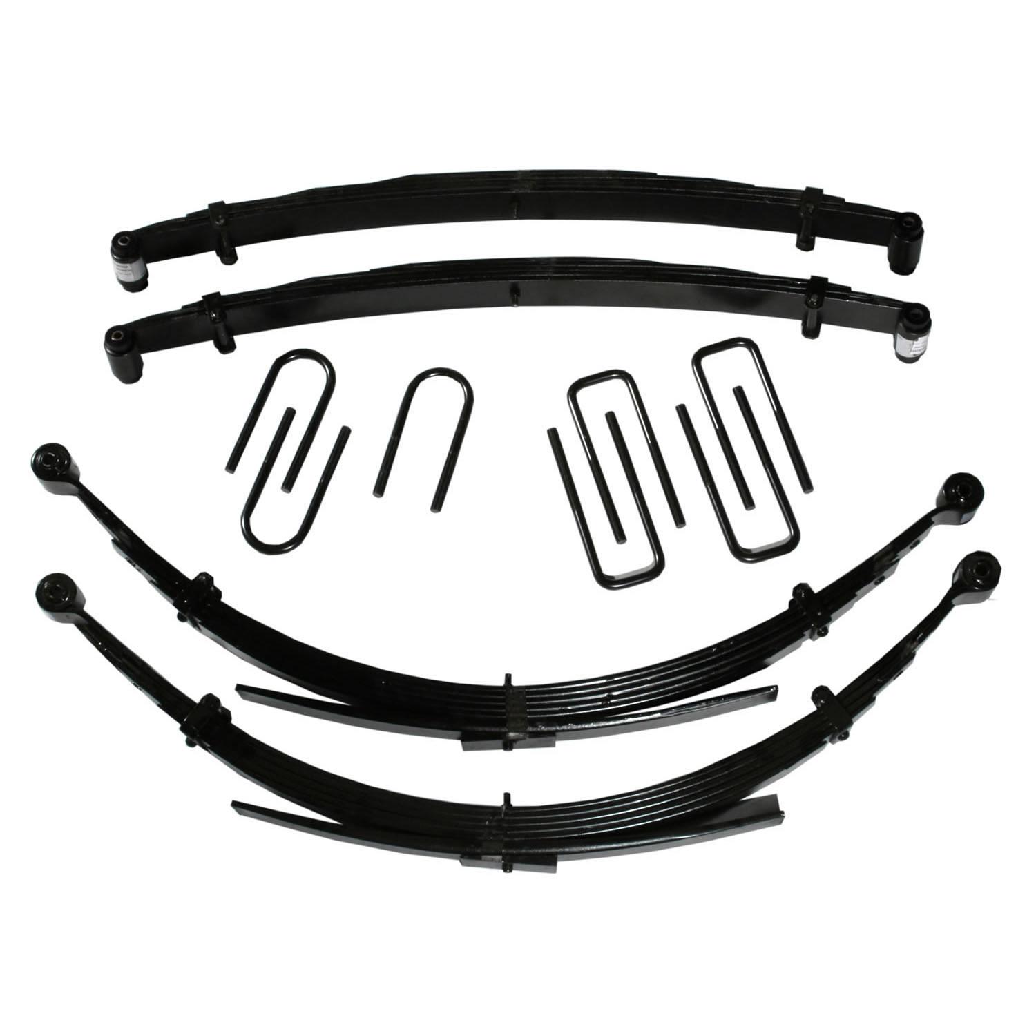 Skyjacker Lift Kit 6 Inch Front/4.5 Inch Rear Lift 89-91 Dodge W250/W350 Includes Front/Rear Leaf Springs Front/Rear U Bolt Kits Front Bushing Kit - D600CDKS