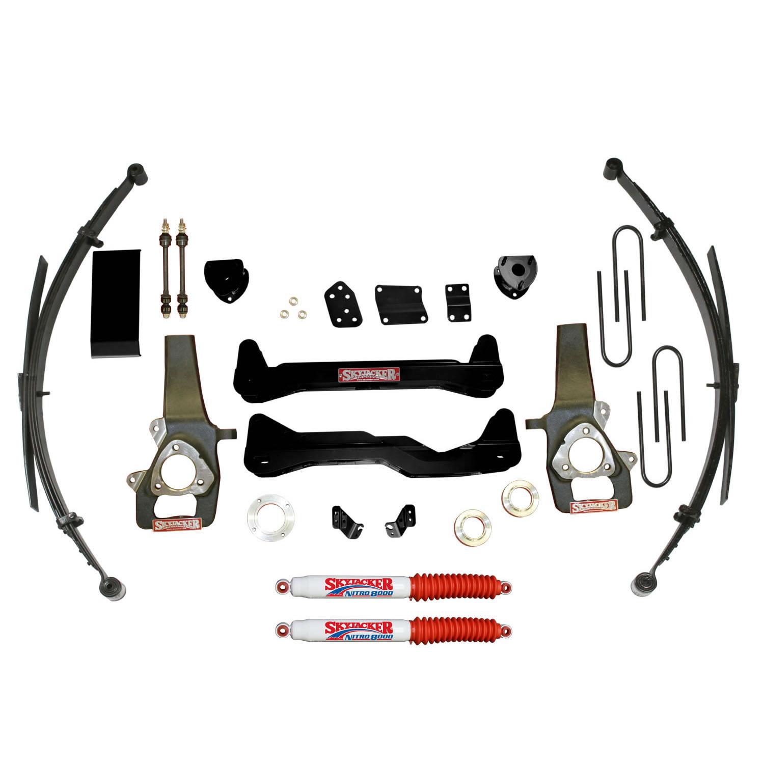 Skyjacker Suspension Lift Kit w/Shock Nitro Shocks 6 Inch Lift System 4 Shocks 06-08 Dodge Ram 1500 - D660SSKS-N