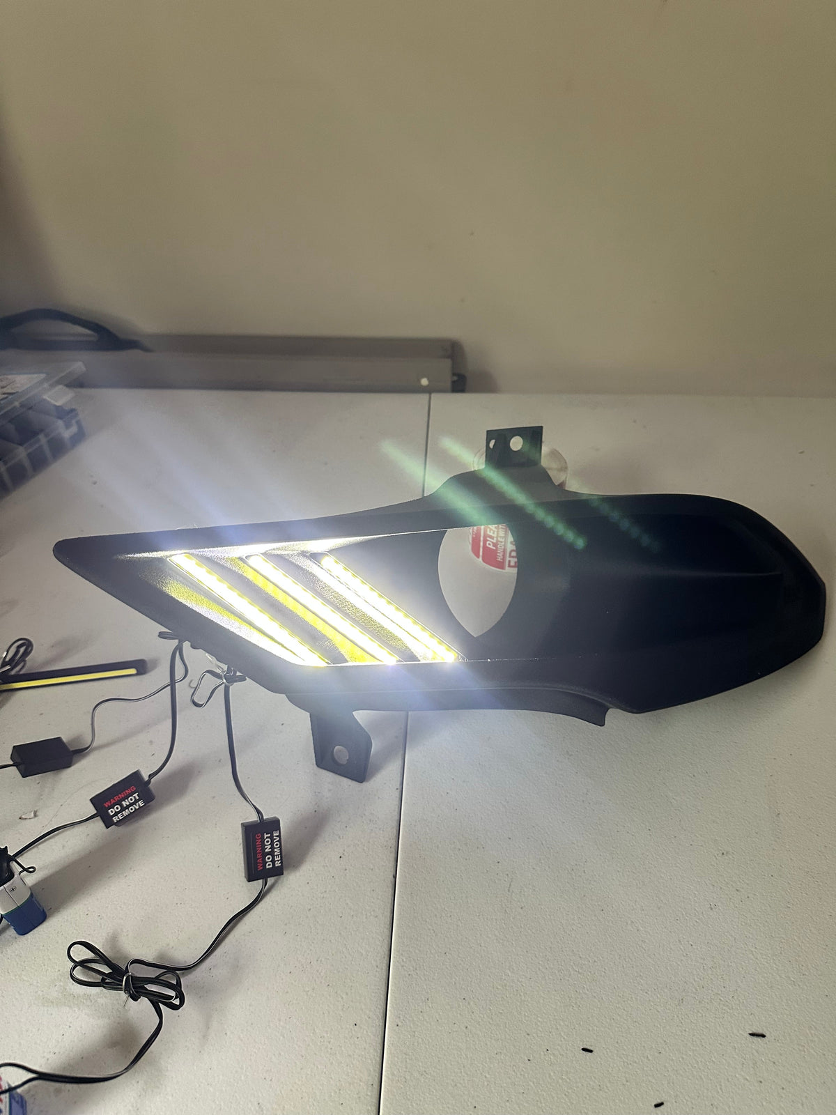 Lenz Composites V2 LED headlight intake duct