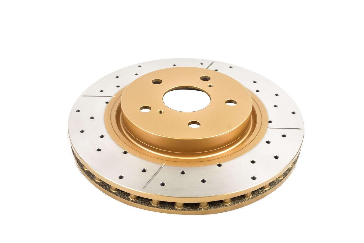 DBA Front Street Series Xgold Brake Rotor (2018-2023 ES350, UX200, UX250h, Avalon, Camry, C-HR, Corolla Cross, RAV4, Venza) - DBA2744X