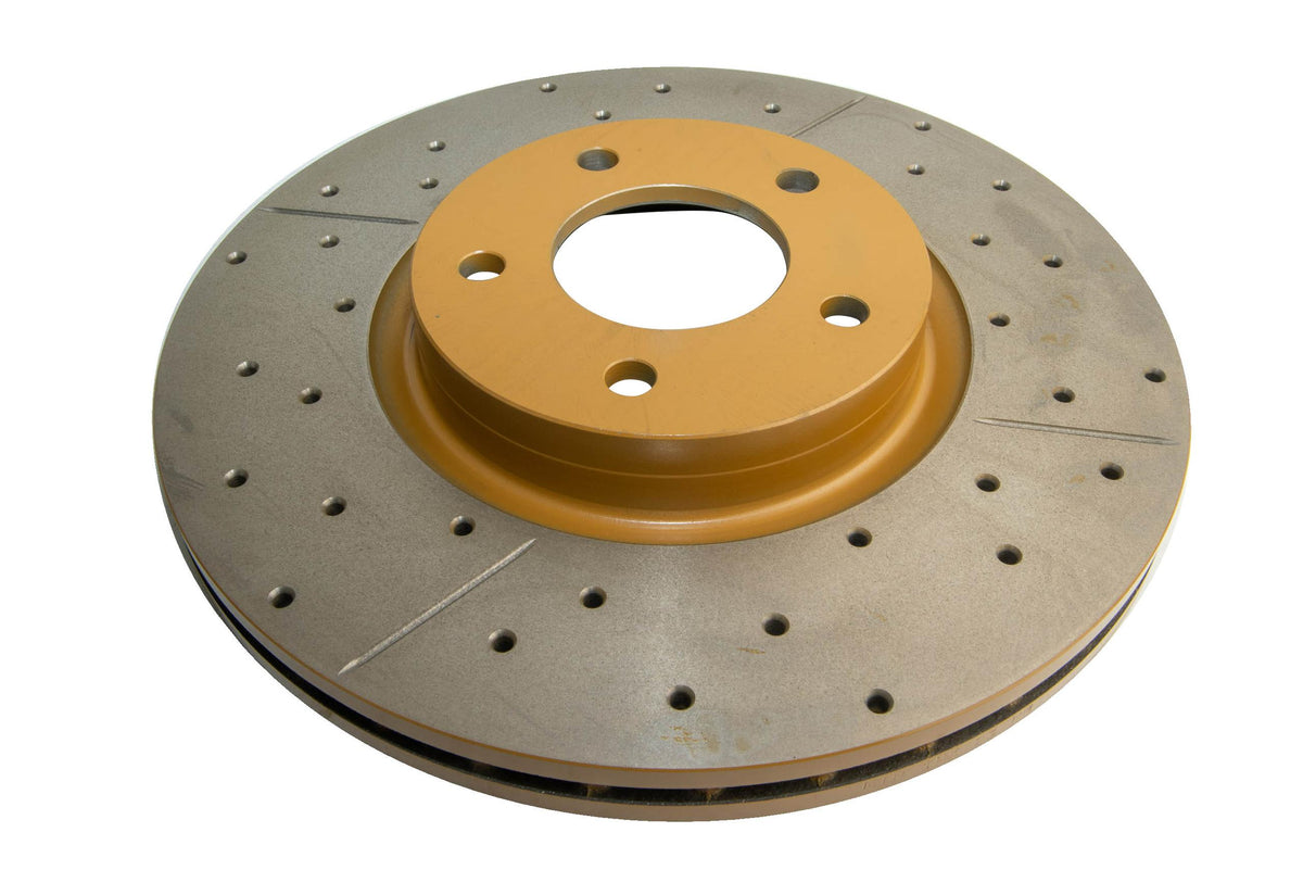 DBA Street Series Rotor - Cross Drilled/Slotted Uni-Directional Rotor (2007-2013 3) - DBA2962X