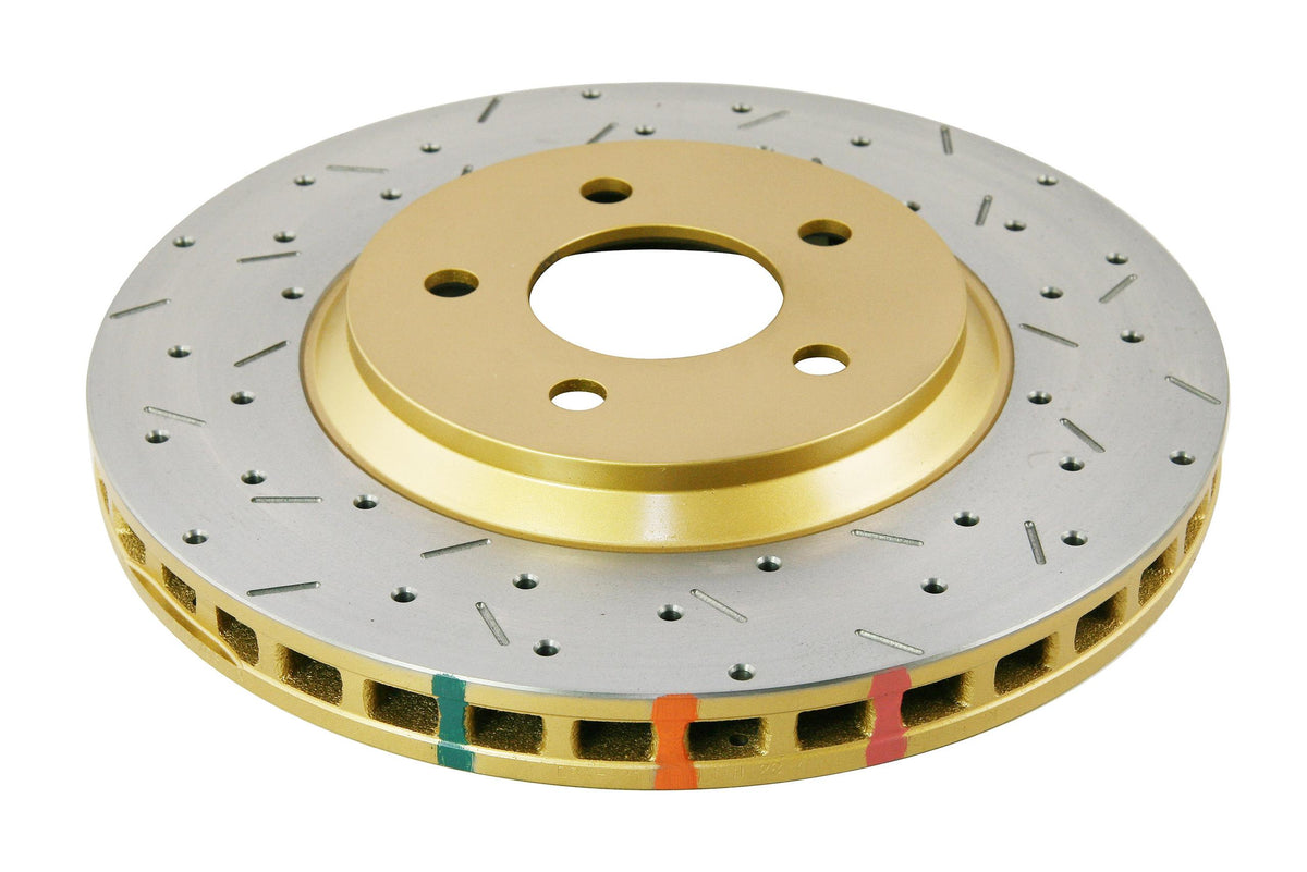 DBA 4000 Series Rotor - Cross Drilled/Slotted Uni-Directional Rotor (2005-2014 Mustang) - DBA42113XS