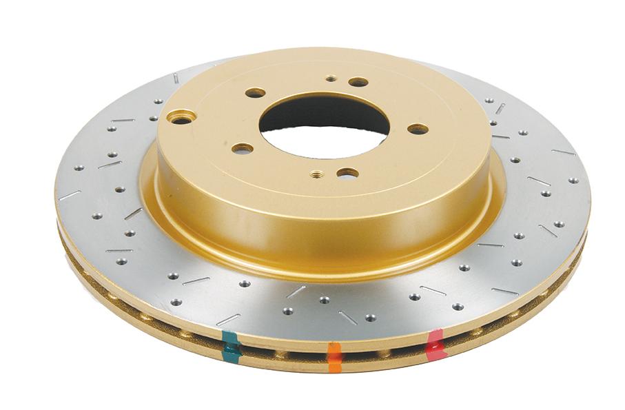 DBA 4000 Series Rotor - Cross Drilled/Slotted Uni-Directional Rotor (2008-2015 Lancer) - DBA42225XS