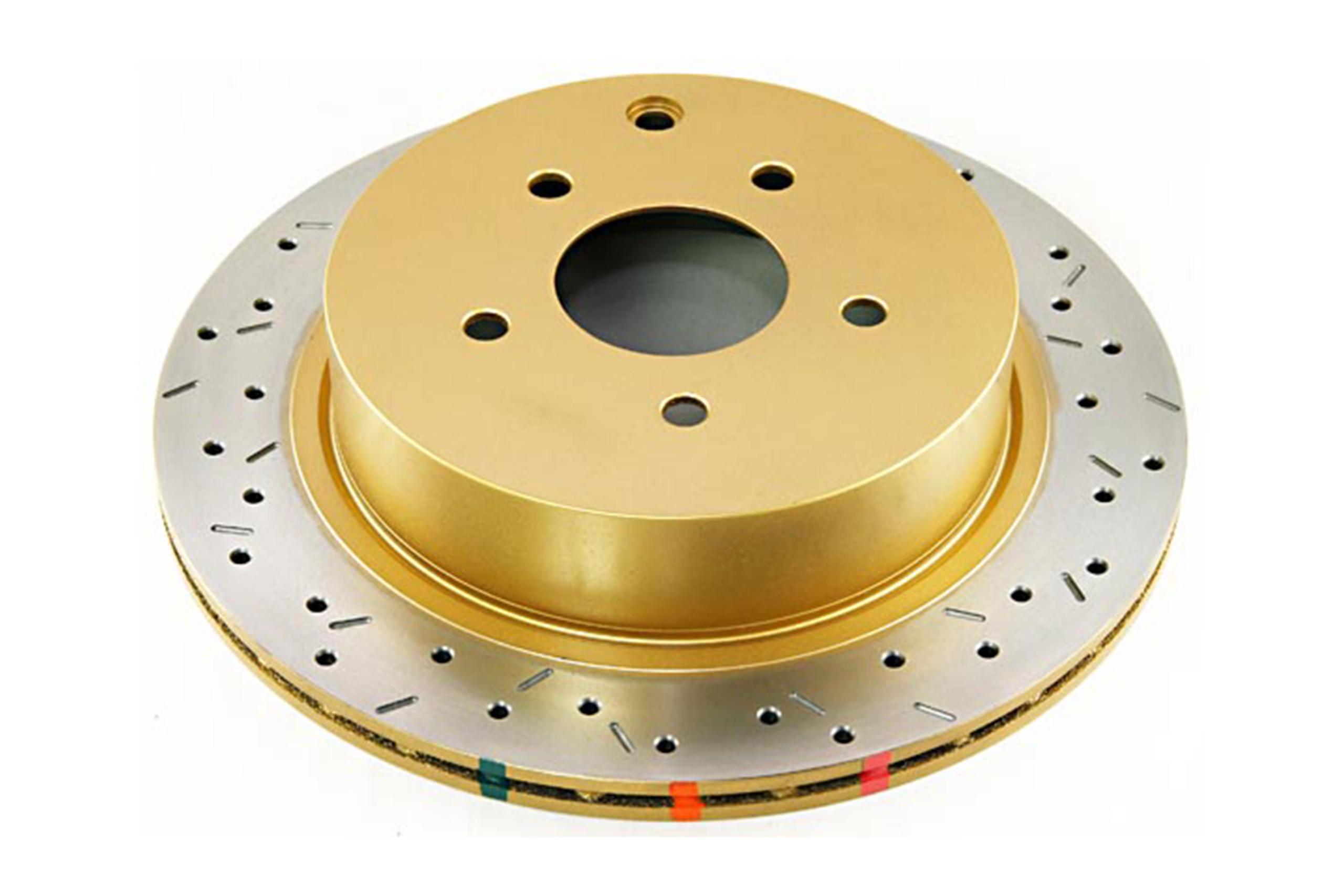DBA 4000 Series Rotor - Cross Drilled/Slotted Uni-Directional Rotor (2003-2014 FX35, FX45, Murano) - DBA42313XS