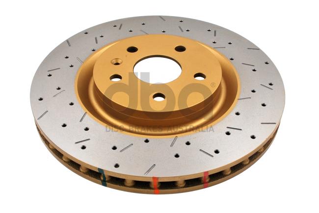 DBA 4000 Series Rotor - Cross Drilled/Slotted Uni-Directional Rotor (2009-2017 Camaro, G8, SS) - DBA42604XS
