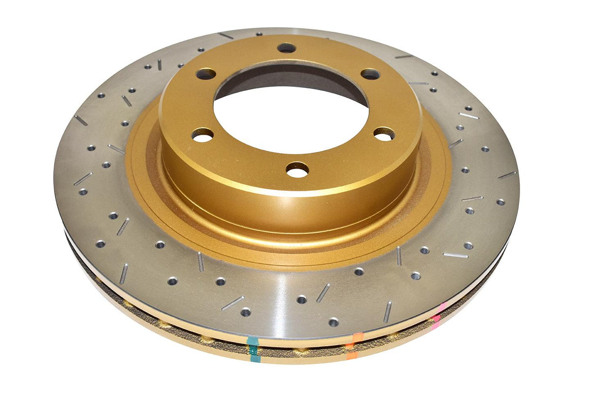 DBA 4000 Series Rotor - Cross Drilled/Slotted Uni-Directional Rotor (2002-2010 Land Cruiser, 4Runner, GX470) - DBA42700XS
