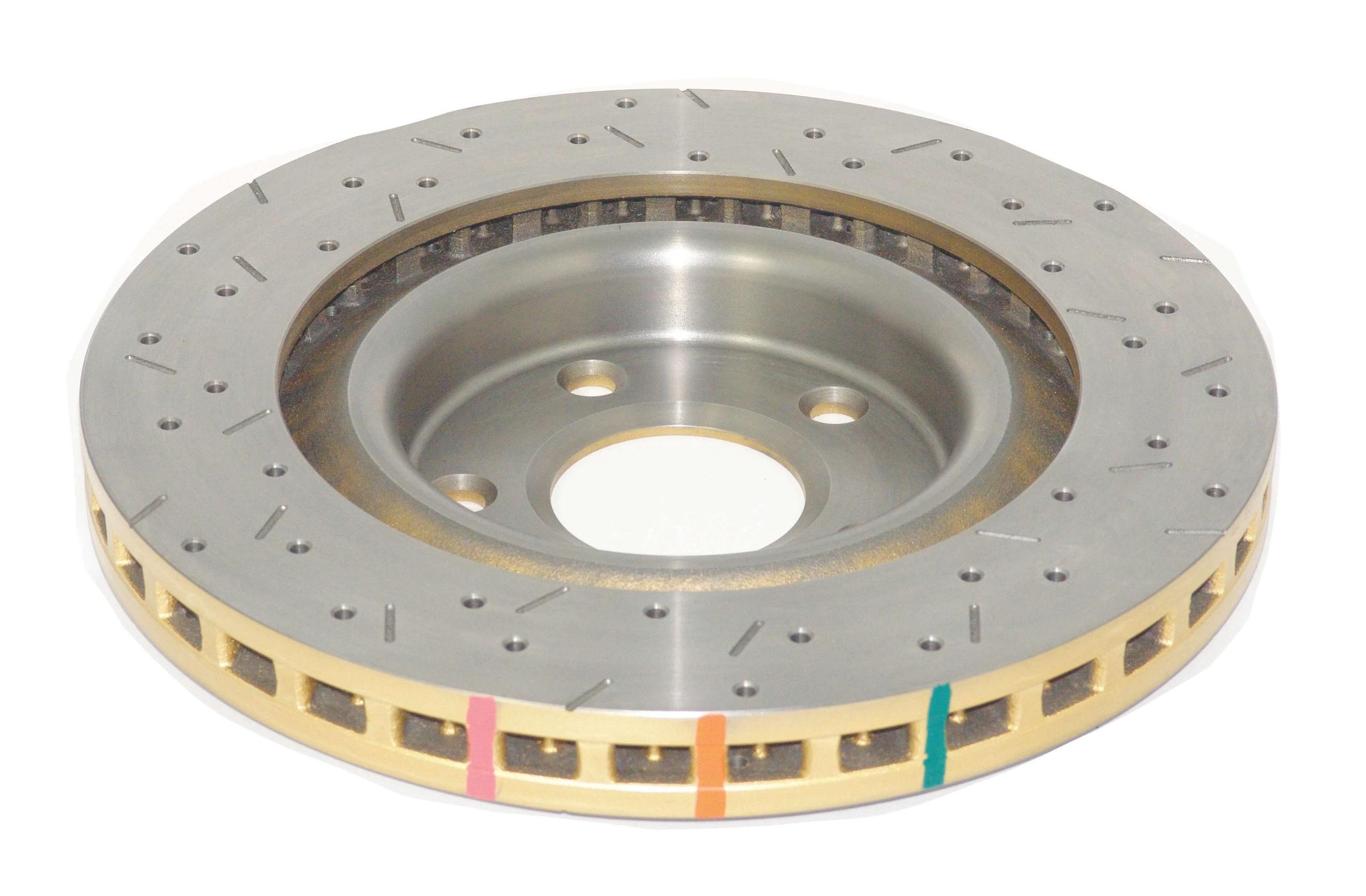 DBA 4000 Series Rotor - Cross Drilled/Slotted Uni-Directional Rotor (1997-2012 Corvette) - DBA42994XS