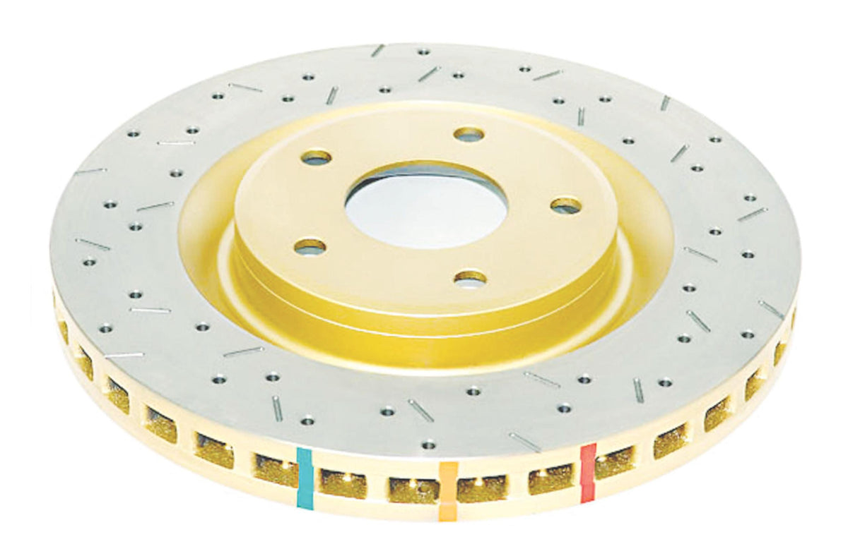 DBA 4000 Series Rotor - Cross Drilled/Slotted Uni-Directional Rotor (1997-2012 Corvette) - DBA42994XS