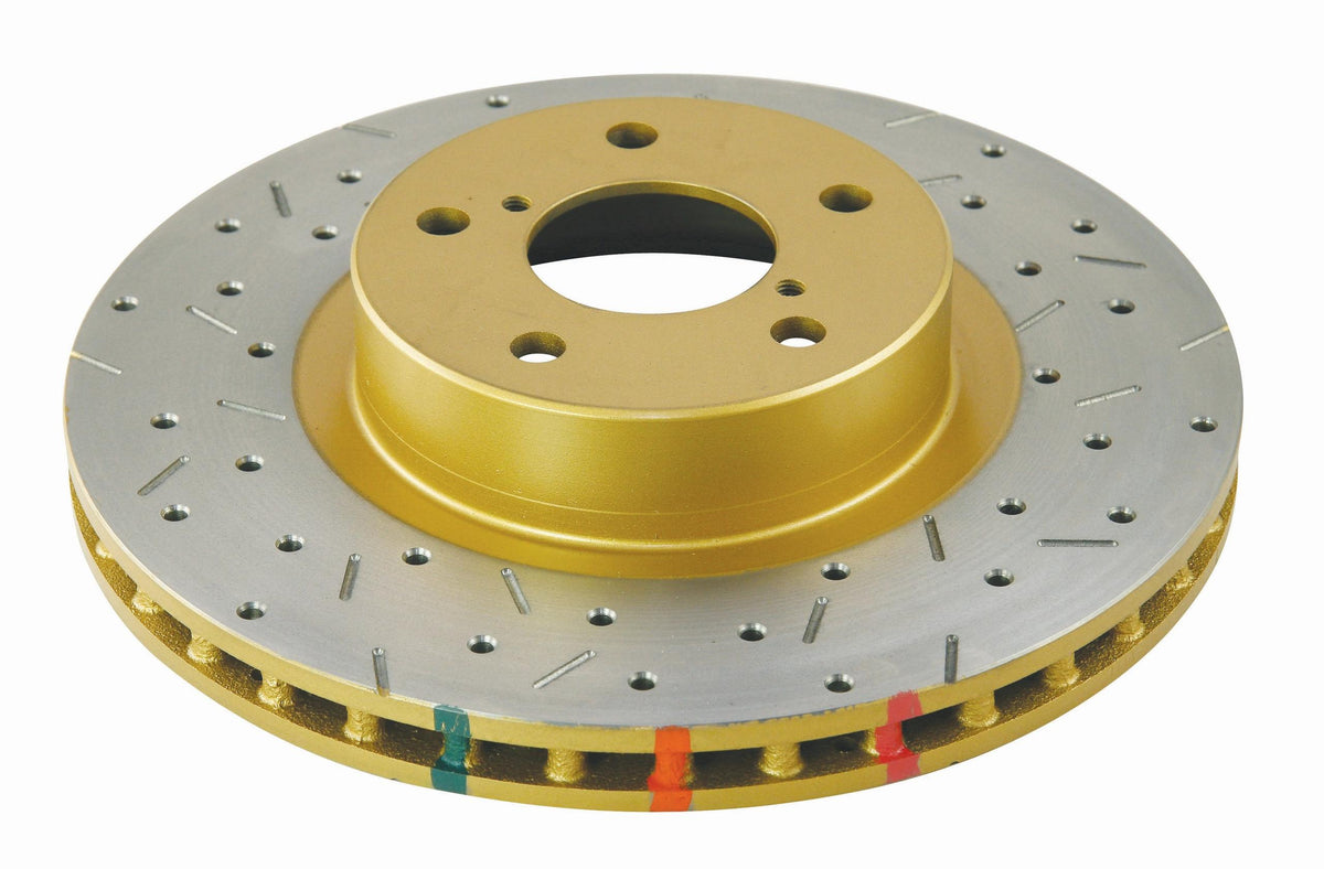 DBA 4000 Series Rotor - Cross Drilled/Slotted Uni-Directional Rotor (1998-2006 Forester, Impreza, Legacy, Outback) - DBA4648XS
