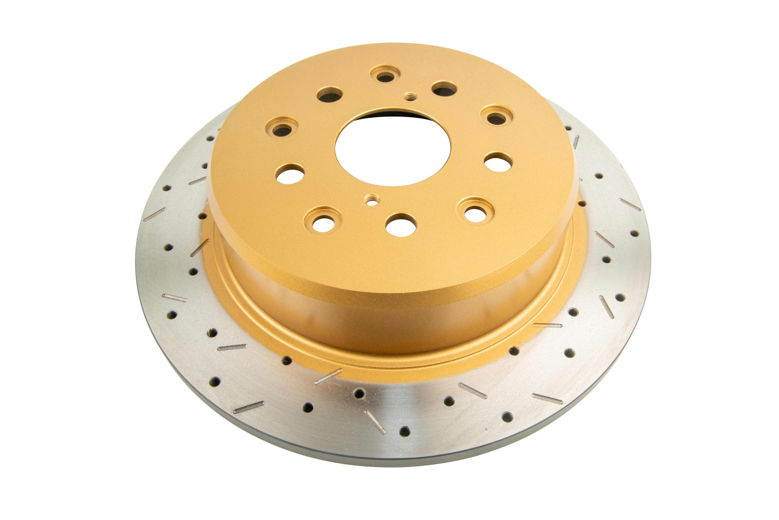 DBA 4000 Series Rotor - Cross Drilled/Slotted Uni-Directional Rotor (1998-2005 GS300, GS400, GS430, IS300) - DBA4749XS