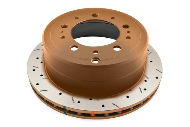 DBA 4000 Series Rotor - Cross Drilled/Slotted Uni-Directional Rotor (1998-2006 LX470, Land Cruiser) - DBA4789XS