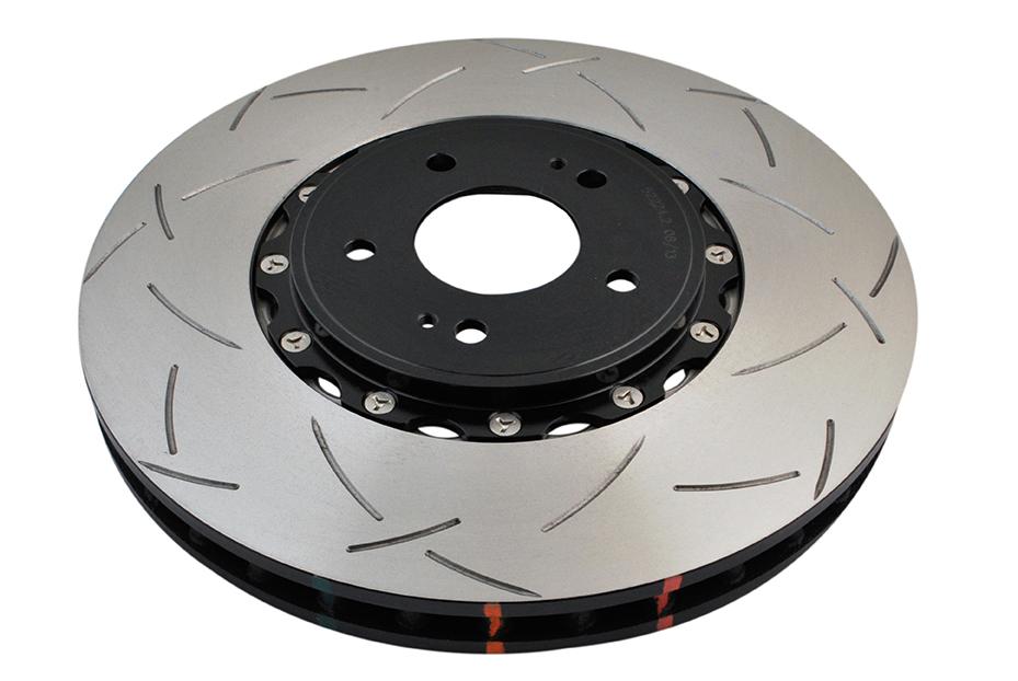 DBA T3 5000 Series Uni-Directional Slotted Rotor, Black Hat (2008-2015 Lancer) - DBA52224BLKS