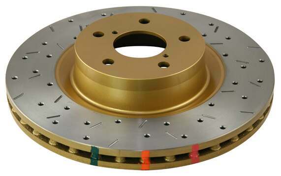 DBA 4000 Series Rotor - Cross Drilled/Slotted Uni-Directional Rotor (1994-2004 Mustang) - DBA4855XS