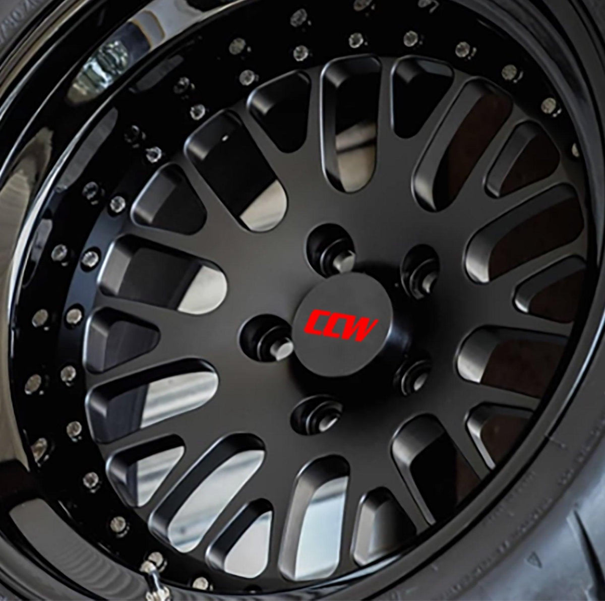Anchor Room CCW Wheel Center Cap Decal Inserts - Red - DCL_CC_CCW_R