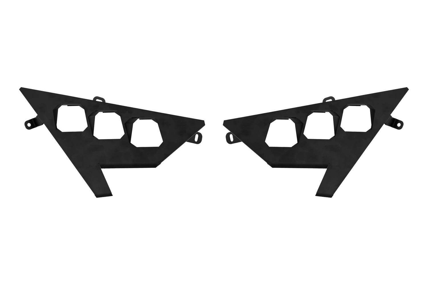 Diode Dynamics 20-Present Polaris RZR C1 Headlight Mounting Bracket Kit (Pair) - DD7643P