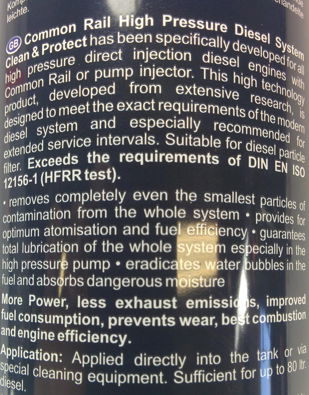 Dynomite Diesel Common Rail Injection System Cleaner - DDPCRCLEAN