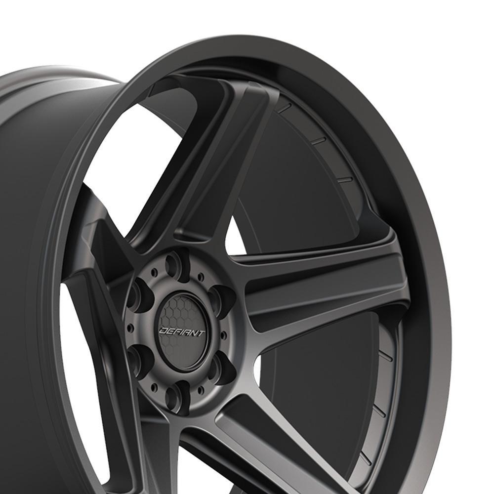 DEFIANT Defiant Wheel DF07 Satin Black 22x10 6x5.5" fits RAM-GM-Nissan - DF07-22100-6550-12B1