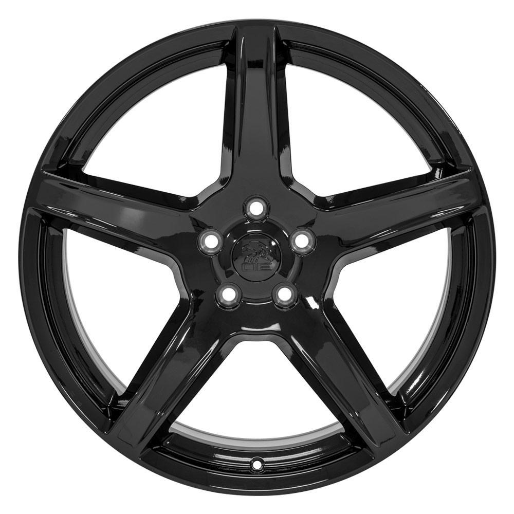 OE Wheels 22" Replica DG22 fits Jeep Grand Cherokee 22x9.5 Gloss Black - DG22-22095-5500-29B