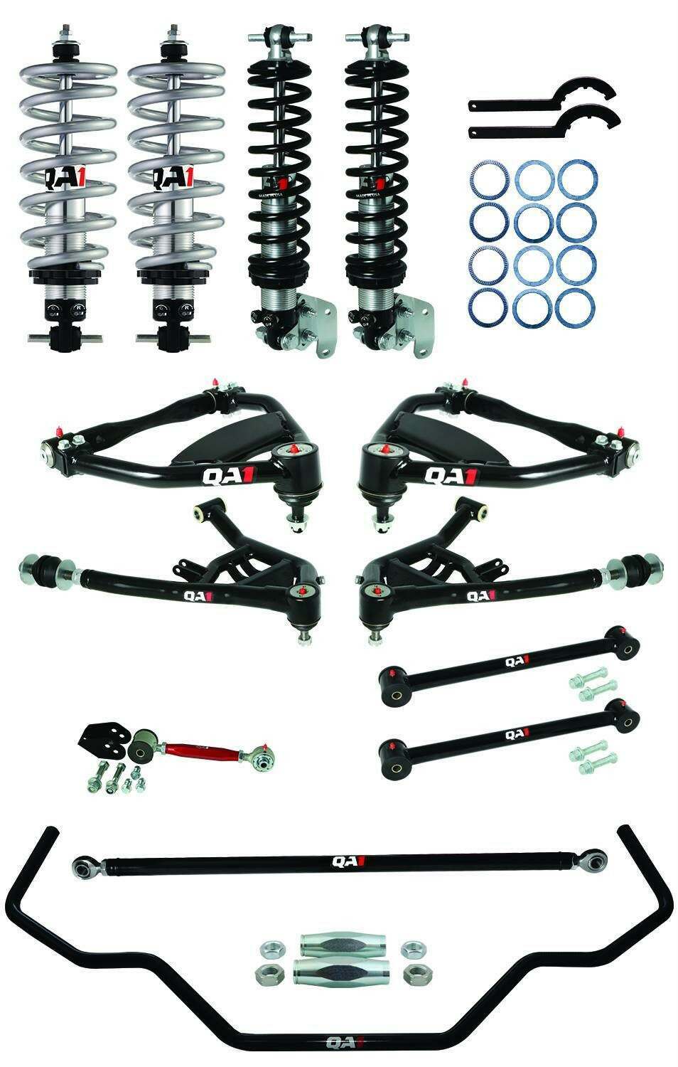 QA1 Drag Kit 2.0, Level 2, B-Body, 65-68 Chevy B-Body, W/Shocks (1965-1968 Biscayne, Impala) - DK02-GMB2