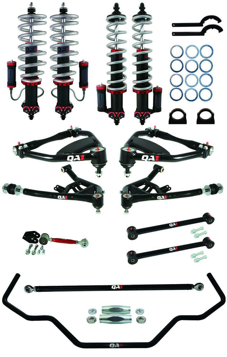 QA1 Drag Kit 2.0, Level 3, B-Body, 65-68 Chevy B-Body, W/Shocks (1965-1968 Biscayne, Impala) - DK03-GMB2