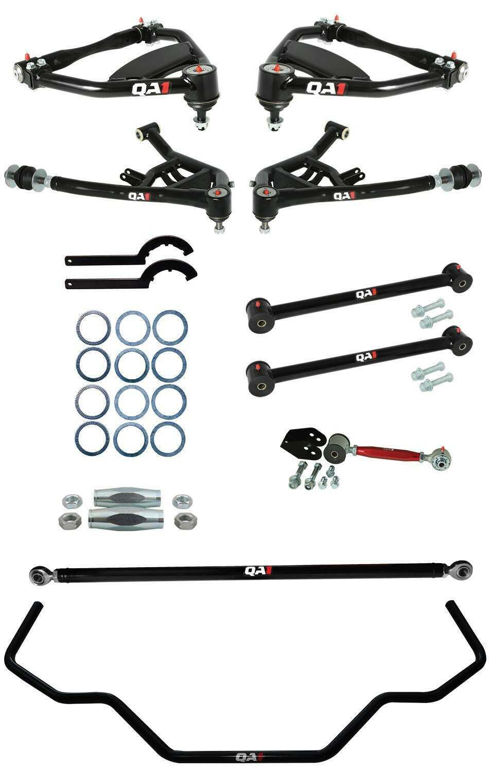 QA1 Drag Kit 2.0 Level 2, B-Body, 65-68 Chevy B-Body, W/O Shocks (1965-1968 Biscayne, Impala) - DK12-GMB2