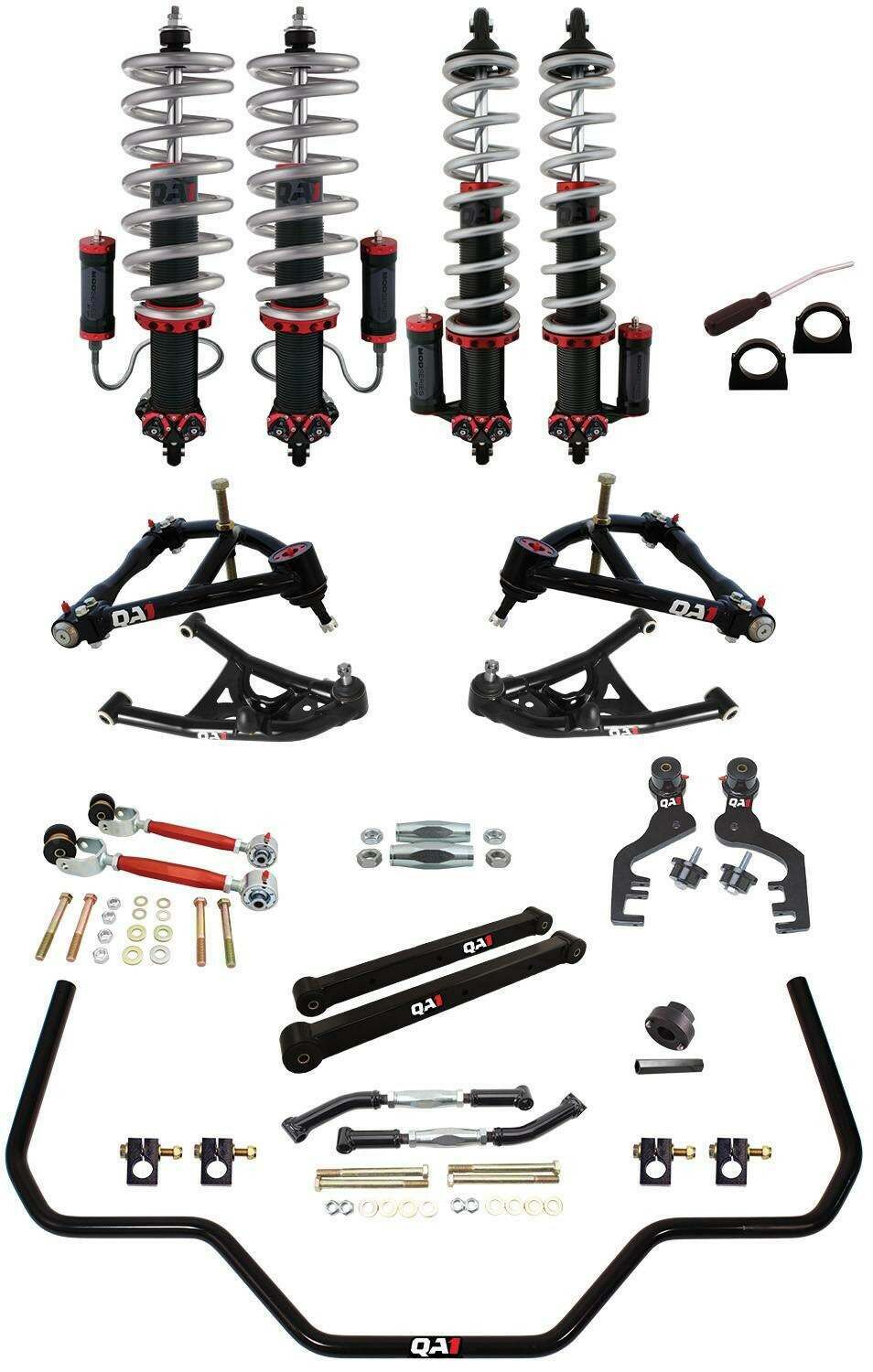 QA1 Drag Kit 2.0, Level 3, A-Body, 64-67 Gm A-Body, W/Shocks (1964-1967 Buick, Chevrolet, Oldsmobile, Pontiac Fitment) - DK23-GMA1