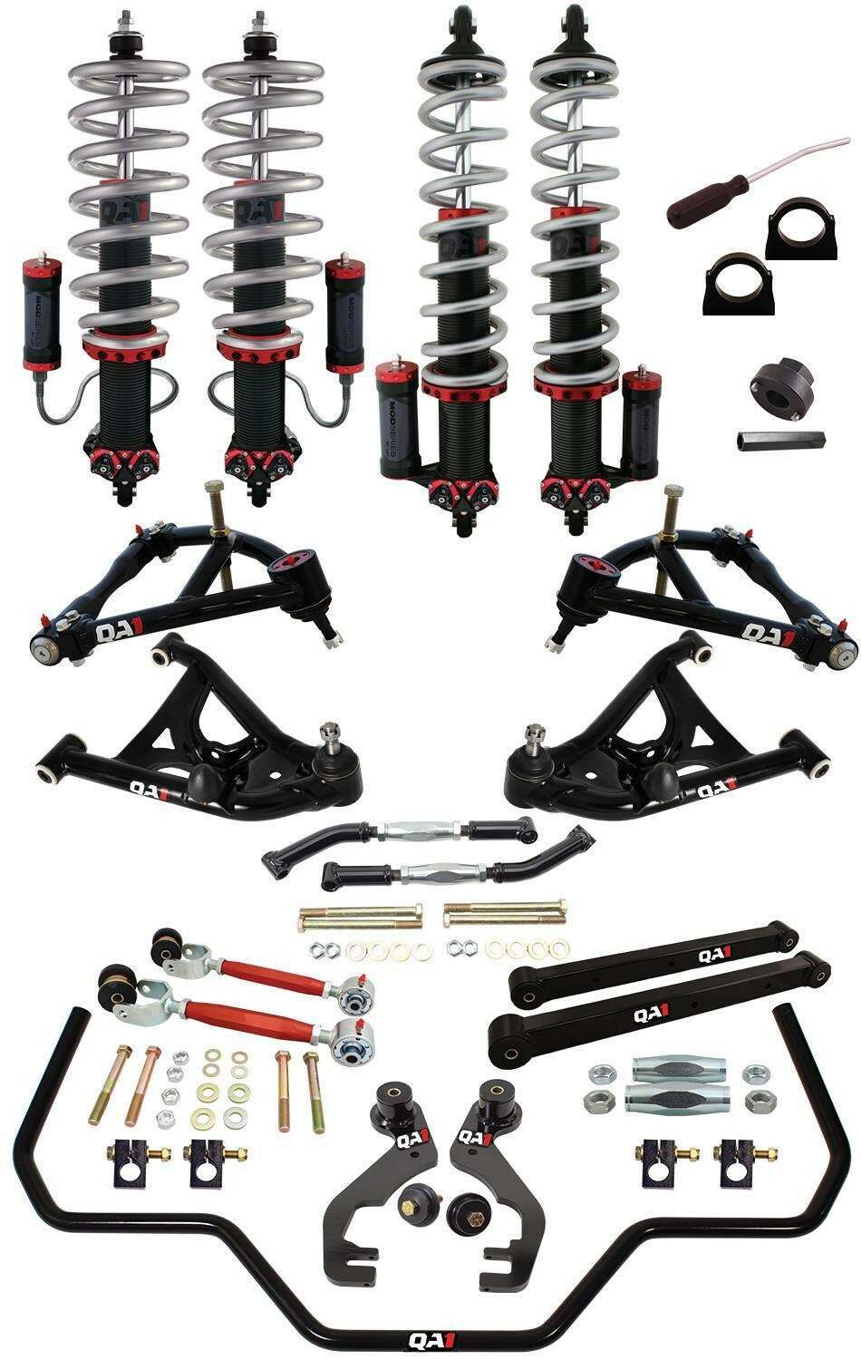QA1 Drag Kit 2.0, Level 3, G-Body, 78-88 Gm G-Body, W/Shocks (1978-1988 Buick, Chevrolet, GMC, Oldsmobile, Pontiac Fitment) - DK23-GMG1