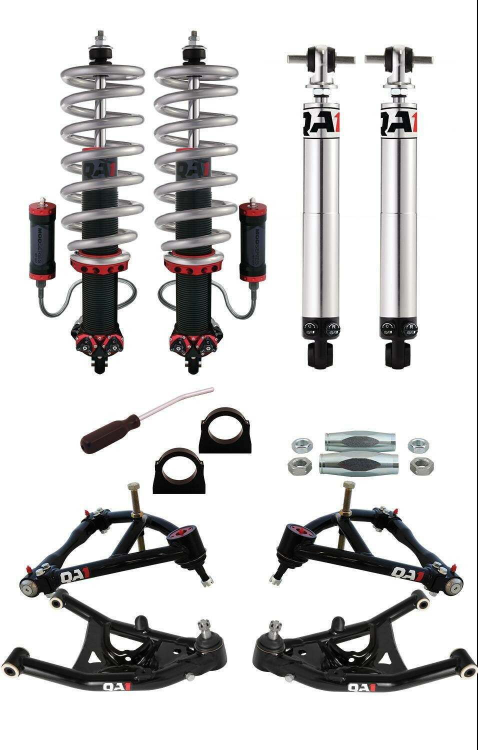 QA1 Drag Kit 2.0, Level 3, X-Body, 68-74 Gm X-Body, W/Shocks (1968-1974 Apollo, Nova, Chevy II, Ventura, Omega) - DK23-GMX2
