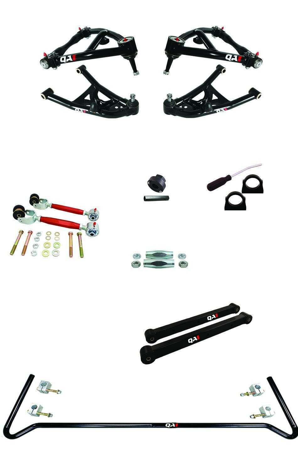 QA1 Drag Kit 2.0, Level 3, A-Body, 73-77 Gm A-Body, W/O Shocks (1973-1977 Buick, Chevrolet, GMC, Oldsmobile, Pontiac Fitment) - DK33-GMA3