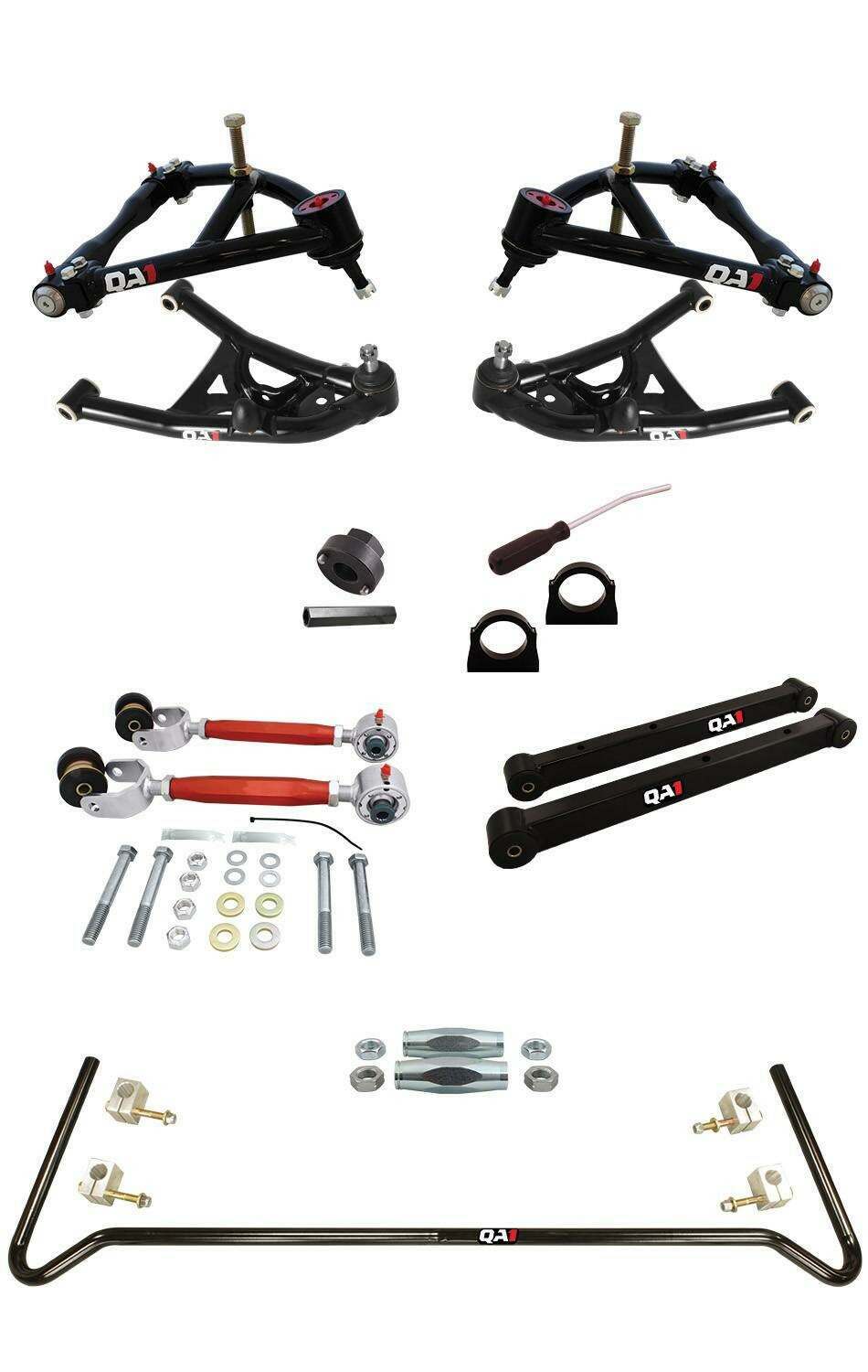 QA1 Drag Kit 2.0, Level 3, B-Body, 78-93 Gm B-Body, W/O Shocks (1978-1993 Pontiac, Buick, Chevrolet, Oldsmobile Fitment) - DK33-GMB4