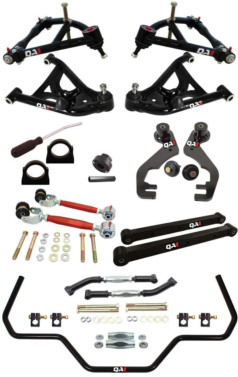QA1 Drag Kit 2.0, Level 3, G-Body, 78-88 Gm G-Body, W/O Shocks (1978-1988 Buick, Chevrolet, GMC, Oldsmobile, Pontiac Fitment) - DK33-GMG1
