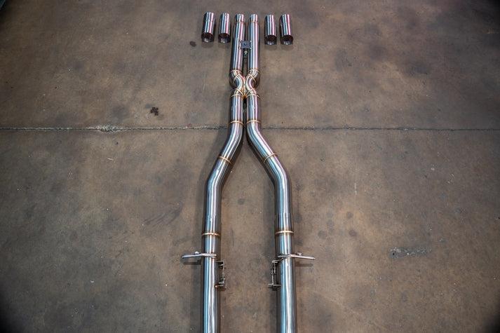 Valvetronic Designs 2015-2023 Dodge Challenger,Charger SRT Hellcat 6.2L, T304 Stainless Steel 4.0 Inch Outlet Tips - DOD.CHA.CHL.VSES.BR