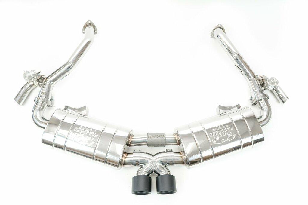 Fabspeed 2009-2012 987.2 Boxster/Cayman TrackTec Valve Bypass Exhaust System with Satin Black Tips - For ... - FS.POR.9872.TTCBVC