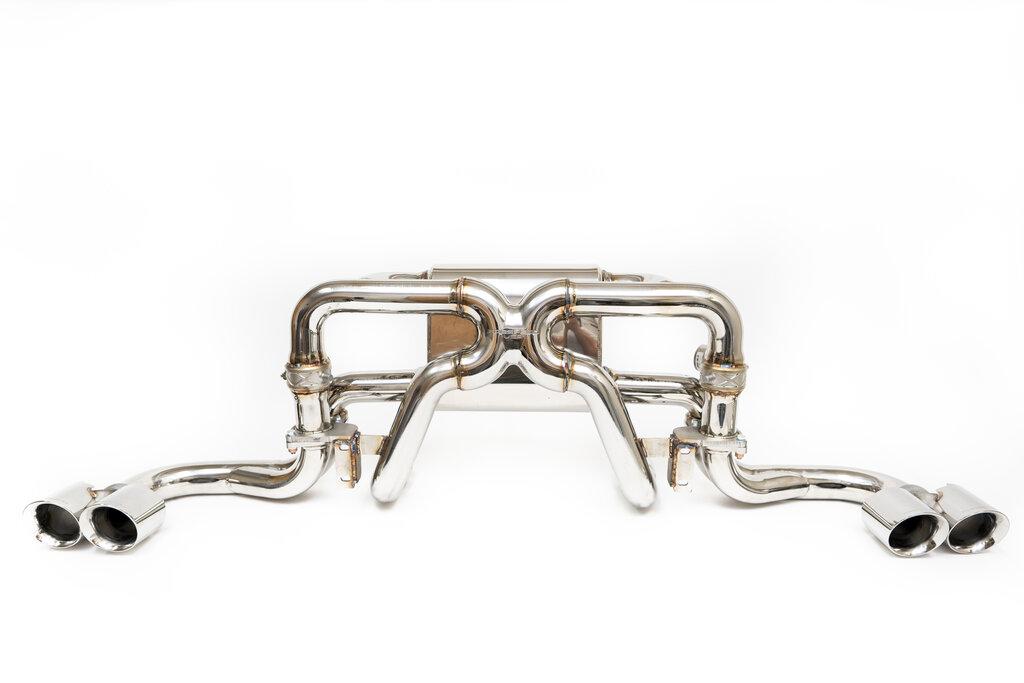 Fabspeed 1999-2005 Ferrari 360 Valvetronic Performance Exhaust System with Polished Stainless Steel Tips - FS.FER.360.VLVP