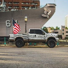 Anchor Room We The People Large Side Tattered American Flag (1999-2007 F-250) - Gloss Black - 99F2_WTPSF_G